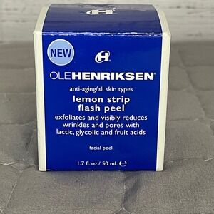 Ole Henriksen Lemon Strip Flash Peel Facial Jar 1.7 oz Discontinued Exp 2015